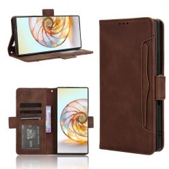 Peňaženkové puzdro Slots case hnedé – Nubia Z60 Ultra | Lacné Kryty Lacné Kryty | Peňaženkové puzdro Slots case hnedé – Nubia Z60 Ultra | Lacné Kryty