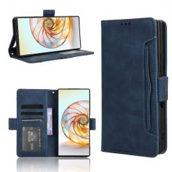 Lacné Kryty | Peňaženkové puzdro Slots case modré – Nubia Z60 Ultra | Lacné Kryty