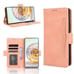 Lacné Kryty | Peňaženkové puzdro Slots case ružové – Nubia Z60 Ultra | Lacné Kryty