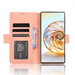 Lacné Kryty | Peňaženkové puzdro Slots case ružové – Nubia Z60 Ultra | Lacné Kryty