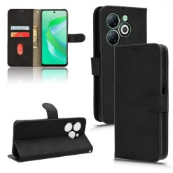 Lacné Kryty | Peňaženkové puzdro Solid čierne – Infinix Smart 8 | Lacné Kryty