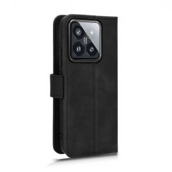 Lacné Kryty | Peňaženkové puzdro Solid čierne – Xiaomi 14 | Lacné Kryty