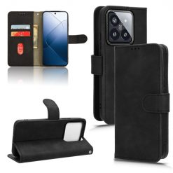 Lacné Kryty | Peňaženkové puzdro Solid čierne – Xiaomi 14 | Lacné Kryty
