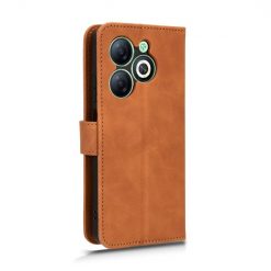 Lacné Kryty | Peňaženkové puzdro Solid hnedé – Infinix Smart 8 | Lacné Kryty