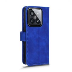 Lacné Kryty | Peňaženkové puzdro Solid modré – Xiaomi 14 | Lacné Kryty