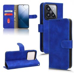 Lacné Kryty | Peňaženkové puzdro Solid modré – Xiaomi 14 | Lacné Kryty