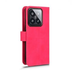 Lacné Kryty | Peňaženkové puzdro Solid ružové – Xiaomi 14 | Lacné Kryty