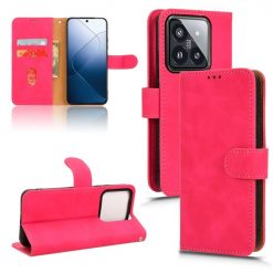 Lacné Kryty | Peňaženkové puzdro Solid ružové – Xiaomi 14 | Lacné Kryty