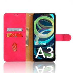 Lacné Kryty | Peňaženkové puzdro Solid ružové – Xiaomi Redmi A3 | Lacné Kryty