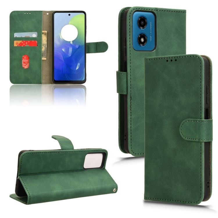 Peňaženkové puzdro Solid zelené – Motorola Moto G04 / G24