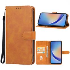 Lacné Kryty | Peňaženkové puzdro Splendid case hnedé – Samsung Galaxy A55 5G | Lacné Kryty