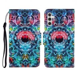 Lacné Kryty | Knižkové puzdro Trendy Cross case Mandala – Samsung Galaxy A35 5G | Lacné Kryty