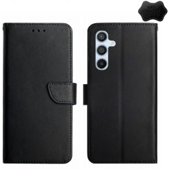 Lacné Kryty | Kožené puzdro Business leather case čierne – Samsung Galaxy A55 5G | Lacné Kryty