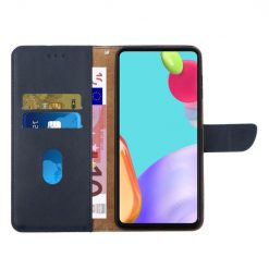 Lacné Kryty | Kožené puzdro Business leather case modré – Samsung Galaxy A55 5G | Lacné Kryty