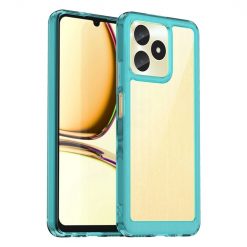 Lacné Kryty | Ochranný kryt Colorful Acrylic case transparentno-modrý – Realme Note 50 | Lacné Kryty