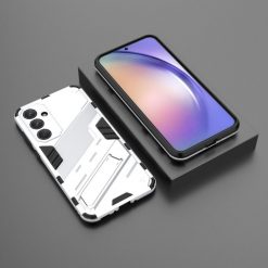 Lacné Kryty | Odolný Kryt Punk armor case biely – Samsung Galaxy A35 5G | Lacné Kryty