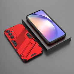 Lacné Kryty | Odolný Kryt Punk armor case červený – Samsung Galaxy A35 5G | Lacné Kryty