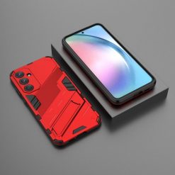 Lacné Kryty | Odolný Kryt Punk armor case červený – Samsung Galaxy A55 5G | Lacné Kryty