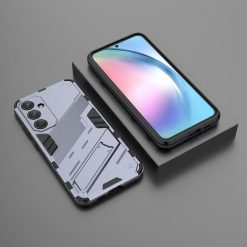 Lacné Kryty | Odolný Kryt Punk armor case sivý – Samsung Galaxy A55 5G | Lacné Kryty