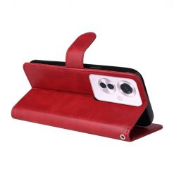 Lacné Kryty | Peňaženkové puzdro Classic Leather case červené – Oppo Reno 11 F 5G | Lacné Kryty