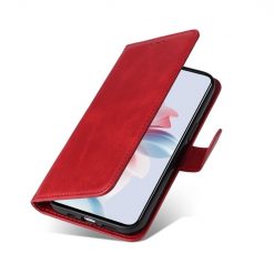 Lacné Kryty | Peňaženkové puzdro Classic Leather case červené – Oppo Reno 11 F 5G | Lacné Kryty