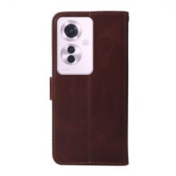 Lacné Kryty | Peňaženkové puzdro Classic Leather case hnedé – Oppo Reno 11 F 5G | Lacné Kryty