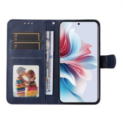 Lacné Kryty | Peňaženkové puzdro Classic Leather case modré – Oppo Reno 11 F 5G | Lacné Kryty