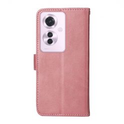 Lacné Kryty | Peňaženkové puzdro Classic Leather case ružové – Oppo Reno 11 F 5G | Lacné Kryty