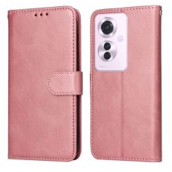 Lacné Kryty | Peňaženkové puzdro Classic Leather case ružové – Oppo Reno 11 F 5G | Lacné Kryty