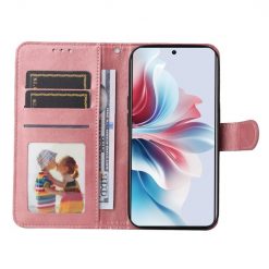 Lacné Kryty | Peňaženkové puzdro Classic Leather case ružové – Oppo Reno 11 F 5G | Lacné Kryty