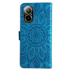 Peňaženkové puzdro Embossing Pattern Slnečnica modré – Realme C67 4G | Lacné Kryty Lacné Kryty | Peňaženkové puzdro Embossing Pattern Slnečnica modré – Realme C67 4G | Lacné Kryty