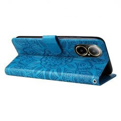 Peňaženkové puzdro Embossing Pattern Slnečnica modré – Realme C67 4G | Lacné Kryty Lacné Kryty | Peňaženkové puzdro Embossing Pattern Slnečnica modré – Realme C67 4G | Lacné Kryty