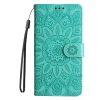 Lacné Kryty | Peňaženkové puzdro Embossing Pattern Slnečnica ružové – Samsung Galaxy A55 5G | Lacné Kryty