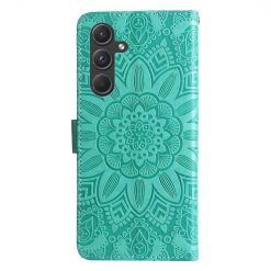 Peňaženkové puzdro Embossing Pattern Slnečnica zelené – Samsung Galaxy A55 5G | Lacné Kryty Lacné Kryty | Peňaženkové puzdro Embossing Pattern Slnečnica zelené – Samsung Galaxy A55 5G | Lacné Kryty