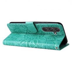 Peňaženkové puzdro Embossing Pattern Slnečnica zelené – Samsung Galaxy A55 5G | Lacné Kryty Lacné Kryty | Peňaženkové puzdro Embossing Pattern Slnečnica zelené – Samsung Galaxy A55 5G | Lacné Kryty