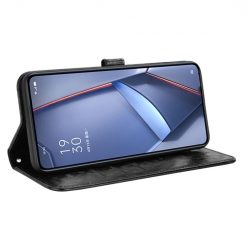 Lacné Kryty | Peňaženkové puzdro Honeycomb Dot Texture Case čierne – Tecno Spark 20 Pro | Lacné Kryty