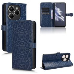 Peňaženkové puzdro Honeycomb Dot Texture Case modré – Tecno Spark 20 Pro | Lacné Kryty Lacné Kryty | Peňaženkové puzdro Honeycomb Dot Texture Case modré – Tecno Spark 20 Pro | Lacné Kryty