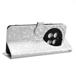 Lacné Kryty | Peňaženkové puzdro Honeycomb Dot Texture Case strieborné – Realme 12 Pro 5G / 12 Pro+ | Lacné Kryty