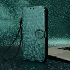 Peňaženkové puzdro Honeycomb Dot Texture Case zelené – Realme 12 Pro 5G / 12 Pro+ | Lacné Kryty Lacné Kryty | Peňaženkové puzdro Honeycomb Dot Texture Case zelené – Realme 12 Pro 5G / 12 Pro+ | Lacné Kryty