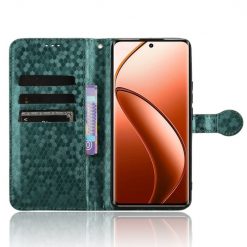 Peňaženkové puzdro Honeycomb Dot Texture Case zelené – Realme 12 Pro 5G / 12 Pro+ | Lacné Kryty Lacné Kryty | Peňaženkové puzdro Honeycomb Dot Texture Case zelené – Realme 12 Pro 5G / 12 Pro+ | Lacné Kryty