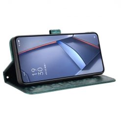 Peňaženkové puzdro Honeycomb Dot Texture Case zelené – Tecno Spark 20 Pro | Lacné Kryty Lacné Kryty | Peňaženkové puzdro Honeycomb Dot Texture Case zelené – Tecno Spark 20 Pro | Lacné Kryty