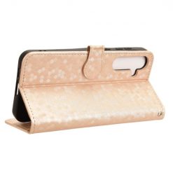 Peňaženkové puzdro Honeycomb Dot Texture Case zlaté – Samsung Galaxy A35 5G | Lacné Kryty Lacné Kryty | Peňaženkové puzdro Honeycomb Dot Texture Case zlaté – Samsung Galaxy A35 5G | Lacné Kryty