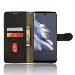 Lacné Kryty | Peňaženkové puzdro Solid čierne – Tecno Spark 20 Pro | Lacné Kryty