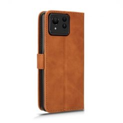 Lacné Kryty | Peňaženkové puzdro Solid hnedé – Asus Zenfone 11 Ultra | Lacné Kryty
