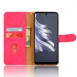 Lacné Kryty | Peňaženkové puzdro Solid ružové – Tecno Spark 20 Pro | Lacné Kryty