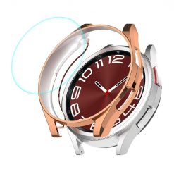Lacné Kryty | Puzdro Enkay Soft Case ružové pre Samsung Galaxy Watch 6 Classic 47mm | Lacné Kryty