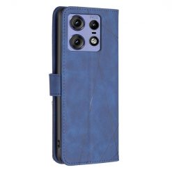 Knižkové puzdro Rhombus modré – Motorola Edge 50 Pro | Lacné Kryty Lacné Kryty | Knižkové puzdro Rhombus modré – Motorola Edge 50 Pro | Lacné Kryty