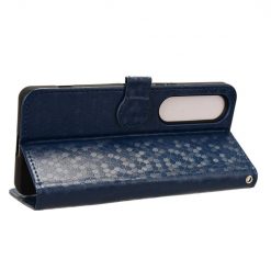 Peňaženkové puzdro Honeycomb Dot Texture Case modré – Sony Xperia 1 VI | Lacné Kryty Lacné Kryty | Peňaženkové puzdro Honeycomb Dot Texture Case modré – Sony Xperia 1 VI | Lacné Kryty
