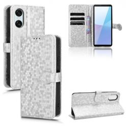 Peňaženkové puzdro Honeycomb Dot Texture Case strieborné – Sony Xperia 10 VI | Lacné Kryty Lacné Kryty | Peňaženkové puzdro Honeycomb Dot Texture Case strieborné – Sony Xperia 10 VI | Lacné Kryty