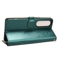 Lacné Kryty | Peňaženkové puzdro Honeycomb Dot Texture Case zelené – Sony Xperia 1 VI | Lacné Kryty